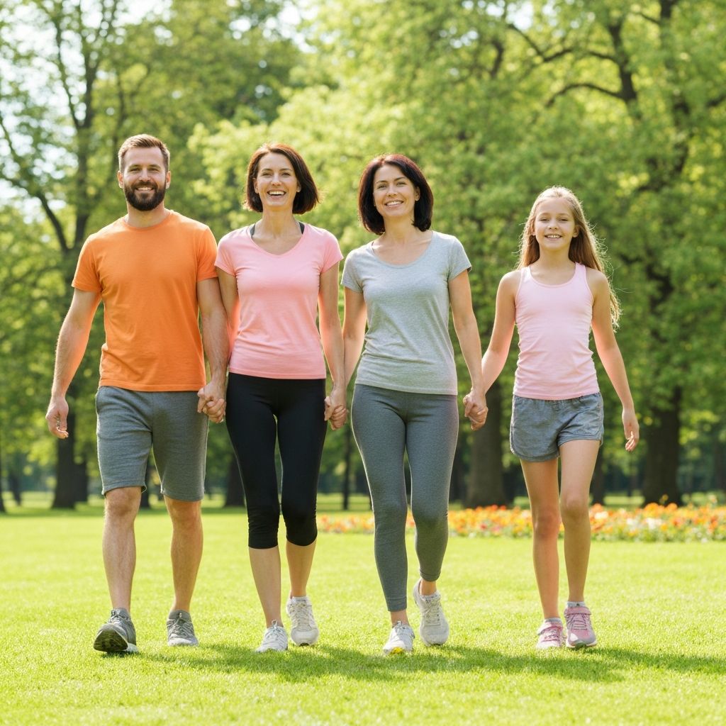 Семейна прогулка и активен начин на живот